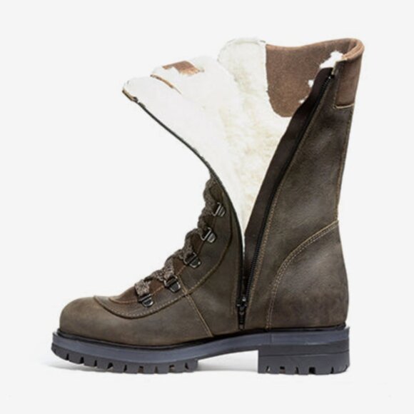 Anfibio Made in Canada Valanga Women's Winter Boots, Shearling Lined Size 37 - Picture 3 of 10